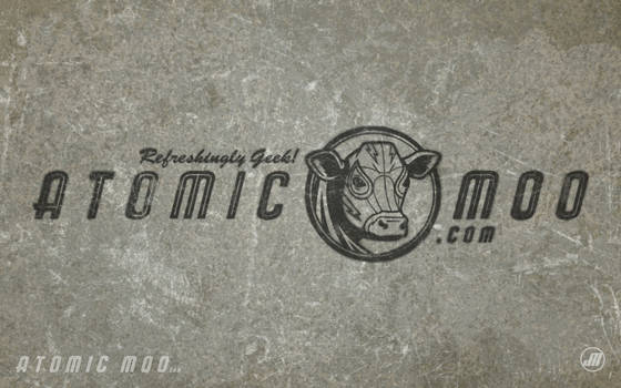 Atomic Moo Stencil Wallpaper Two