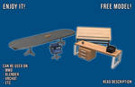 MMD AND OBJ - Office Furniture (PACK) by Erdrpika