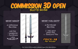 COMISSION 3D OPEN - READ DESCRIPTION