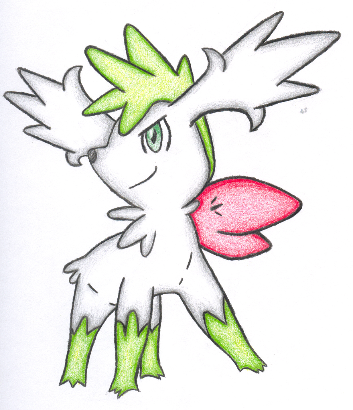 shaymin sky form by aquatica-monster on DeviantArt