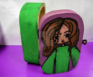 Traditional lady in Wood Box