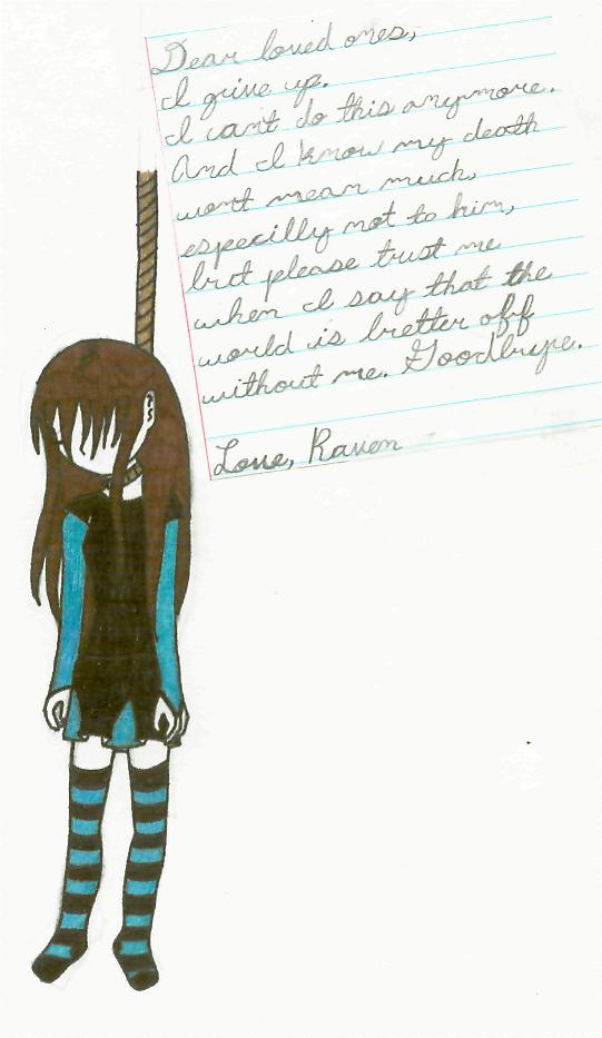 suicide hanging drawing
