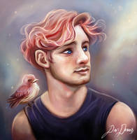 Boy with Pink Hair