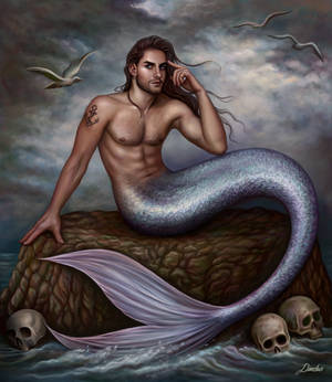 Merman and Skulls
