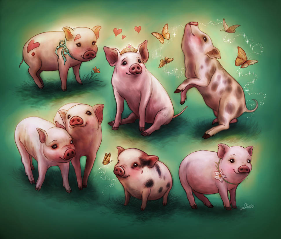 Piggies drawings by Dim-Draws on DeviantArt