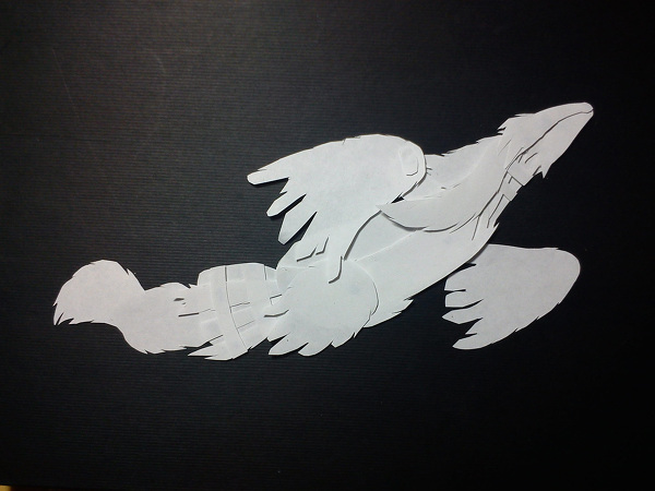 Reshiram Papercut