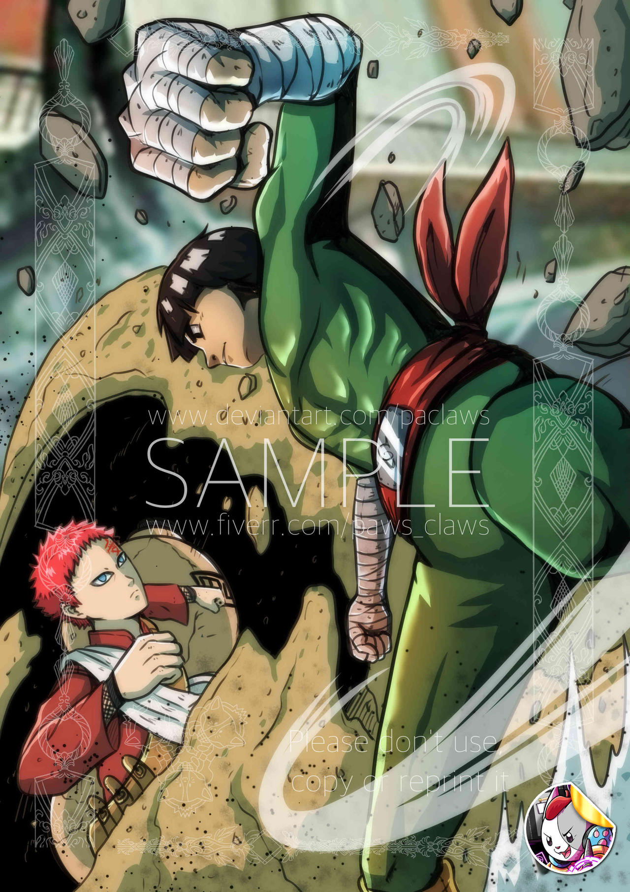 Rock Lee Vs Gaara By PAClaws On DeviantArt rock-lee-vs-gaara-by-paclaws-on-deviantart