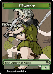 Elf Warrior Token