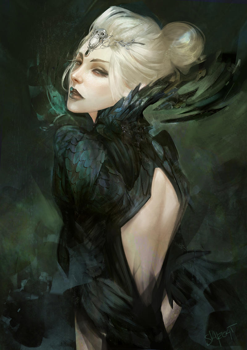 Commission, Dark Priestess by Skyzocat