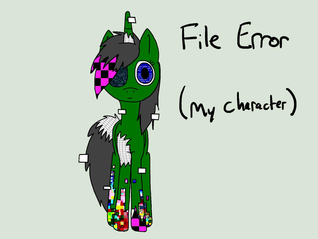 Mlp Error Fixed MLP Character - File Error by ZephyrCentauri on DeviantArt