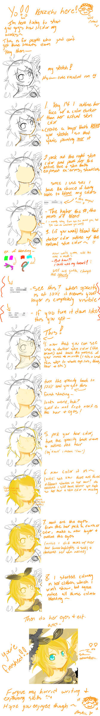 No Lineart Tutorial Done In Sai By Kenzichii On Deviantart No Lineart Tutorial Done In Sai By Kenzichii On Deviantart