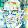 EDMUND HUSSERL - watercolor portrait.1