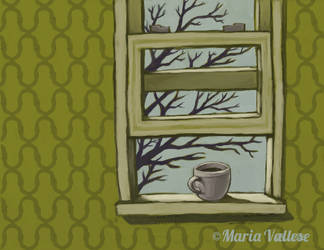 Coffee at the Window Sill