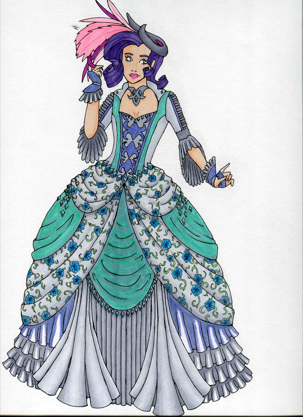 Mlp Rococo Rococo Inspired My Little Pony Fashions: Rarity by Dragonfire14 on ...