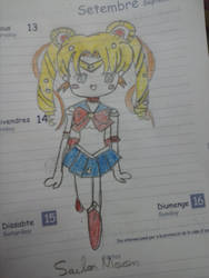 sailor moon chibi coloreada