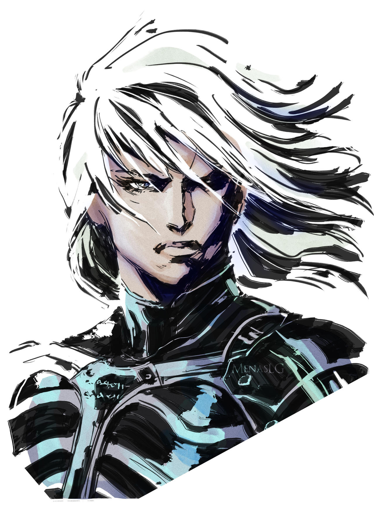 Stylized Raiden Mgs2 Metal Gear Solid 2: Raiden by MenasLG on DeviantArt
