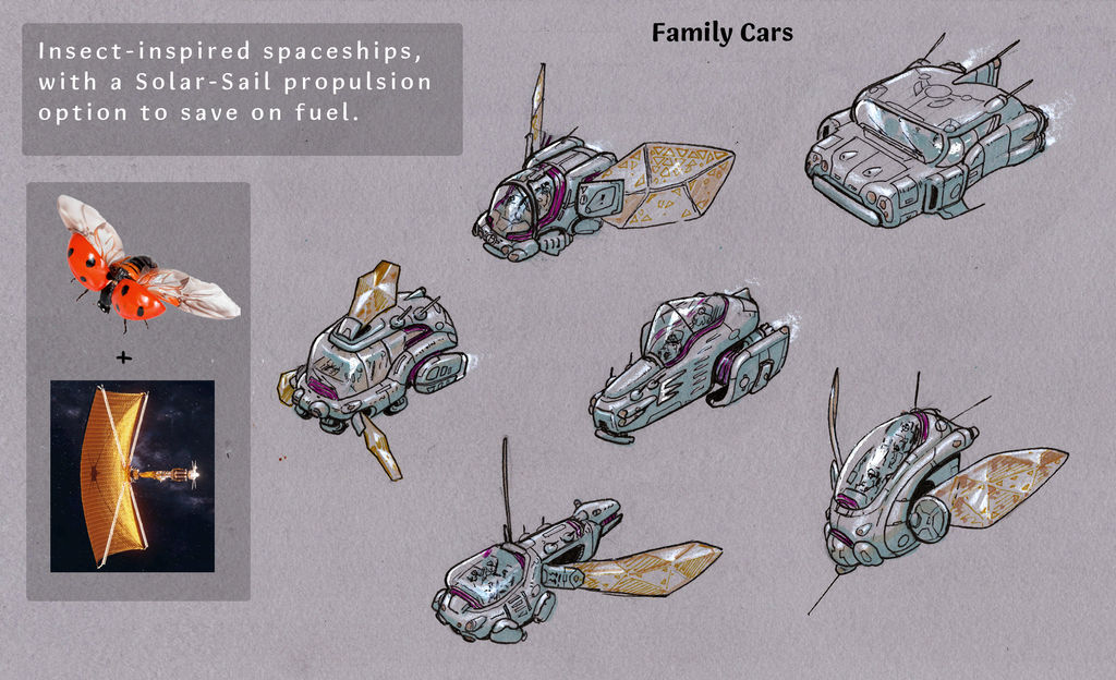 Insect Spaceships! by omer88 on DeviantArt