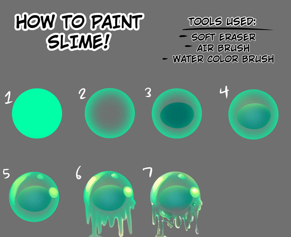 How To Paint Slime by Alice-Asylum on DeviantArt