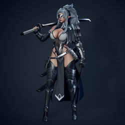 Dark Elf Blader - Full Body Preview