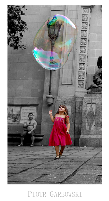 Bubble. In Barcelona.