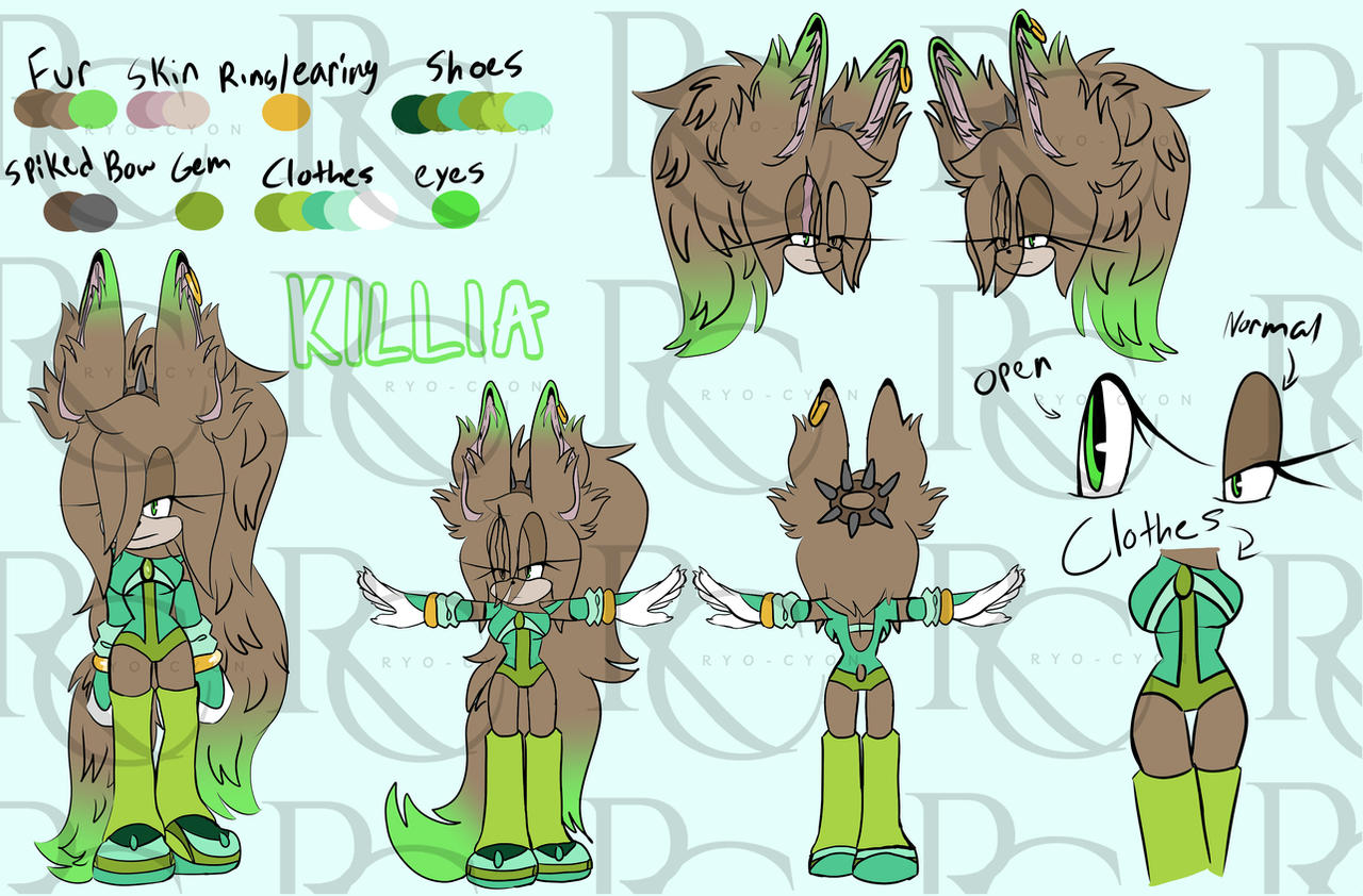 Killia Full Body Killia Reference Sheet by Ryo-Cyon on DeviantArt