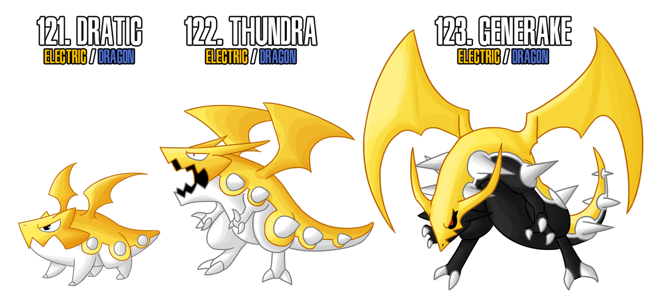 Fakemon: 121 - 123 by DrCrafty on DeviantArt