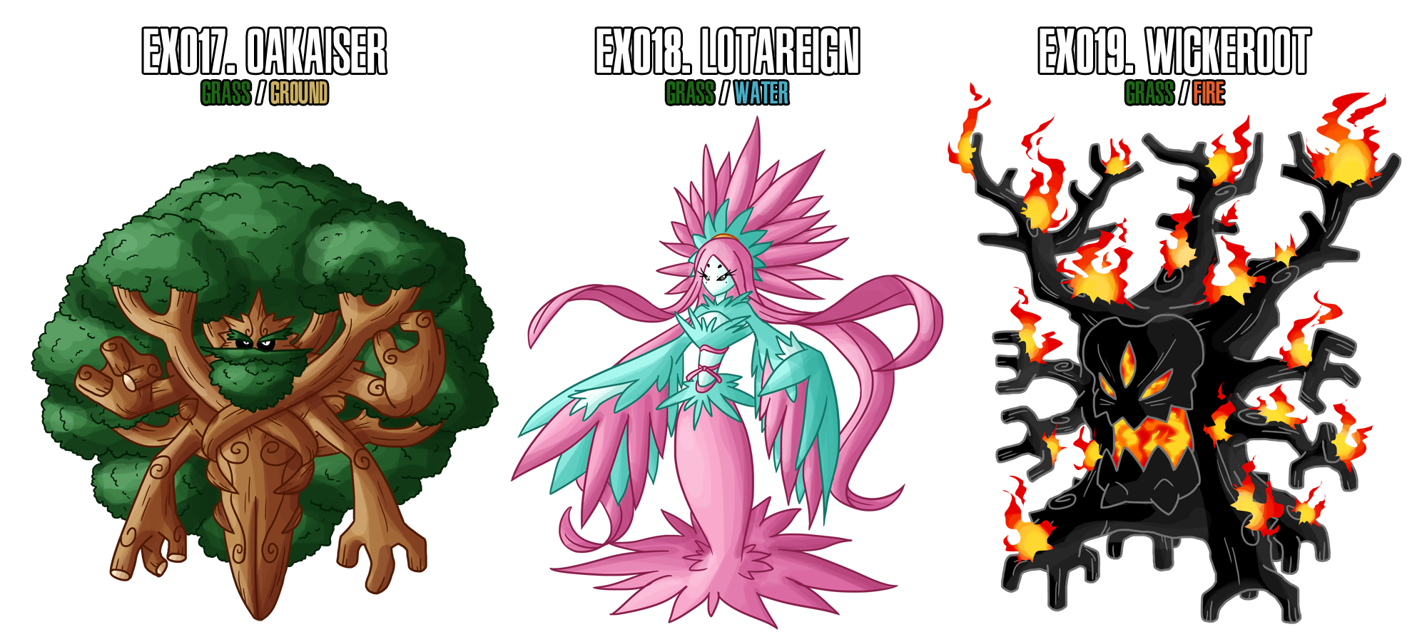 Fakemon: EX017 - EX019