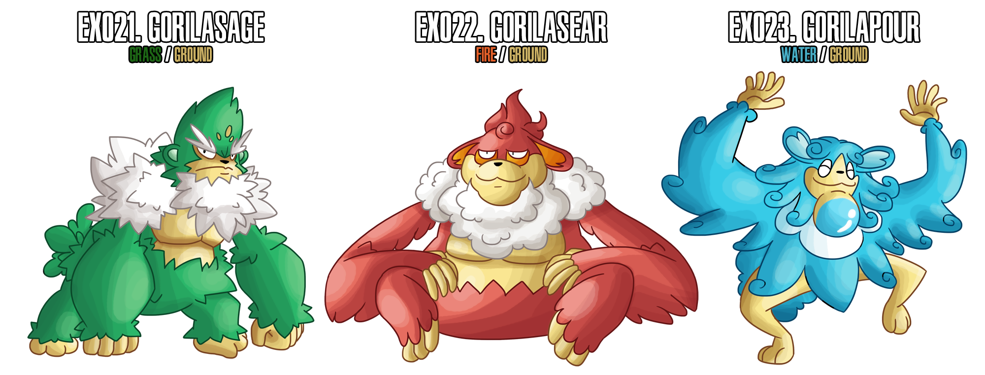 Fakemon: EX021 - EX023