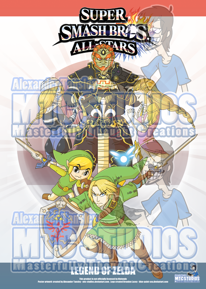 Super Smash Bros poster 3 - Legend of Zelda PREV