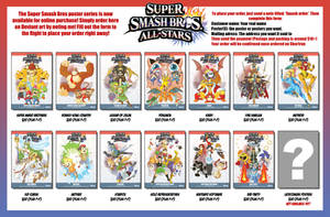 Smash Bros posters: AVAILABLE NOW! ORDER TODAY!