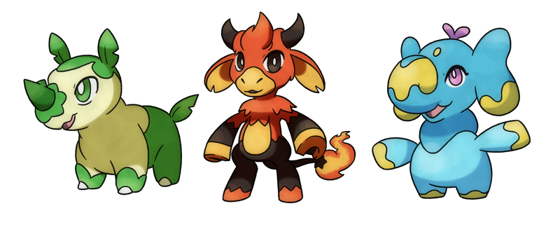 Crafty Concoction: Fakemon starters