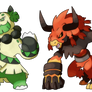 Crafty Concoction: Fakemon starters - 3