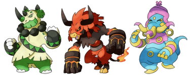 Crafty Concoction: Fakemon starters - 3