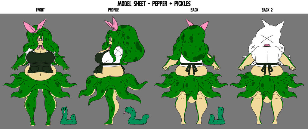 Crafty Concoction: Pepper + Pickles Model Sheet by DrCrafty