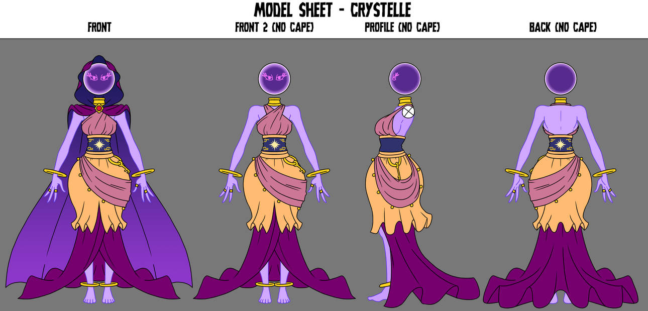 Crafty Concoction: Crystelle Model Sheet by DrCrafty