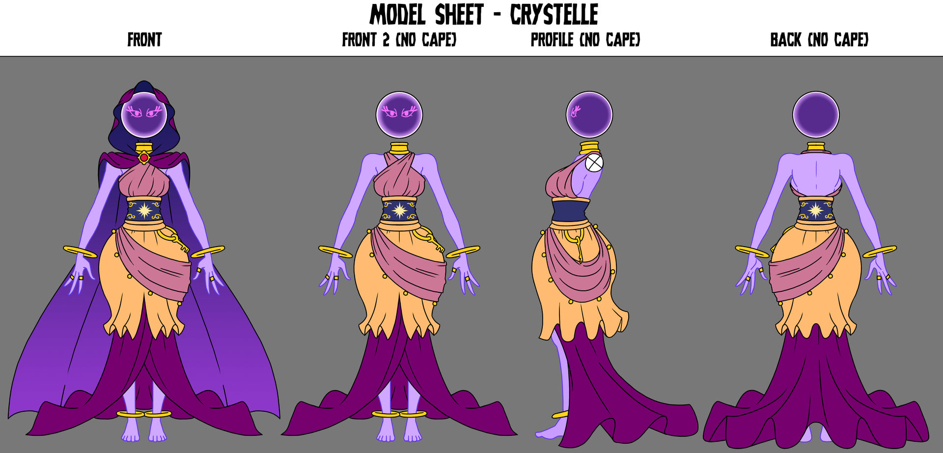 Crafty Concoction: Crystelle Model Sheet by DrCrafty