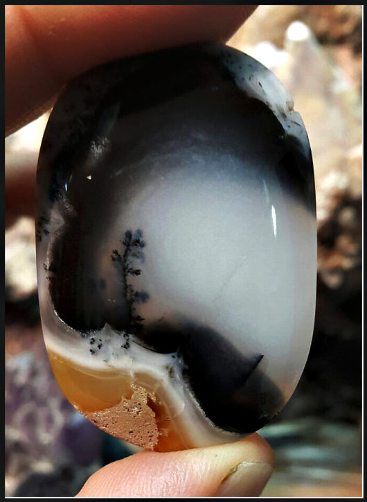 Landscape Dendritic Agate Cabochon