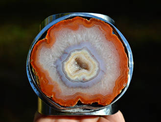 Agate Slice cuff by songofabanshee