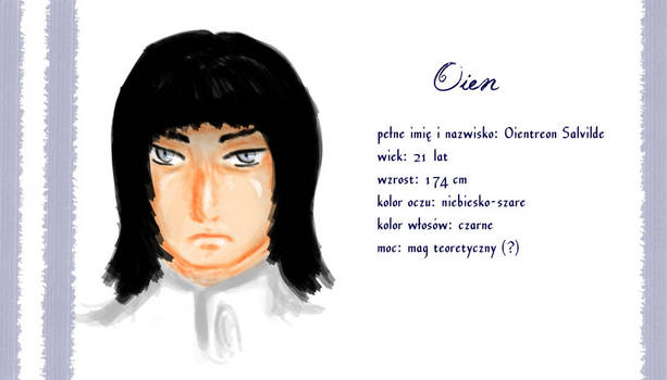 Oien: character sheet