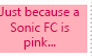 Pink Sonic FCs Stamp