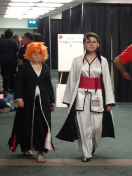 AX 2014 - Ichigo and Aizen Walking In Style!