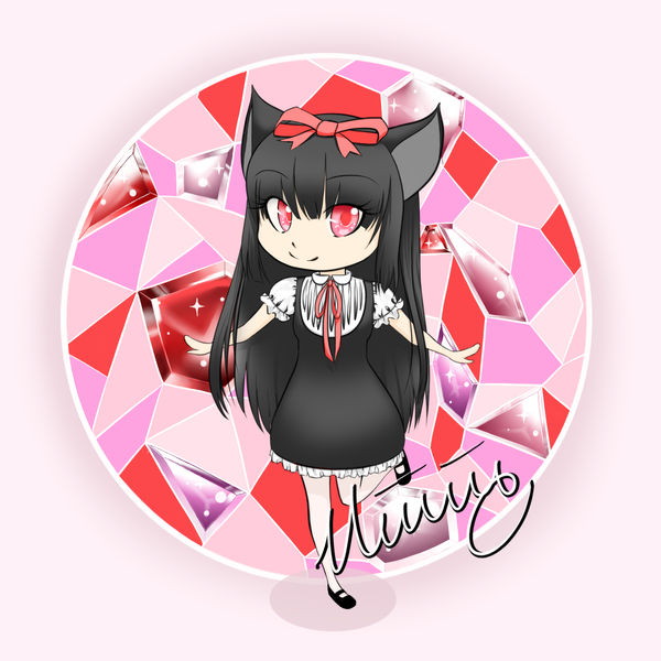Red Cat Girl Chibi by lovesichigos on DeviantArt