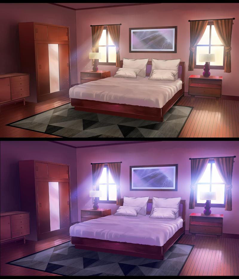 Bedroom - Anime VN Background by ombobon on DeviantArt