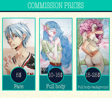 Commissions prices