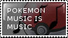 Pokemon Music Stamp