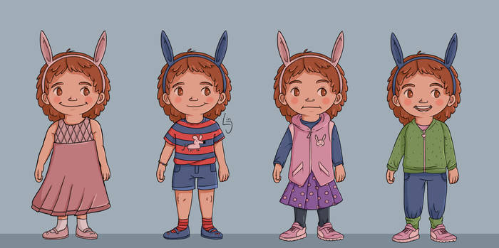 Character design little girl