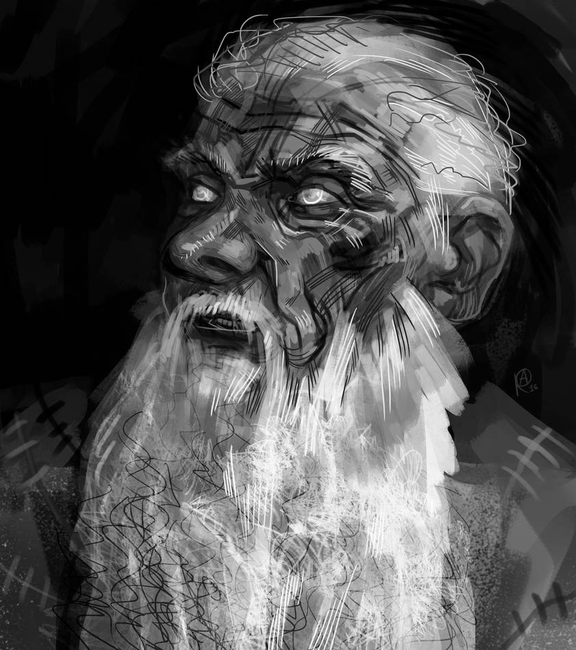Old blind man by AyeriR on DeviantArt