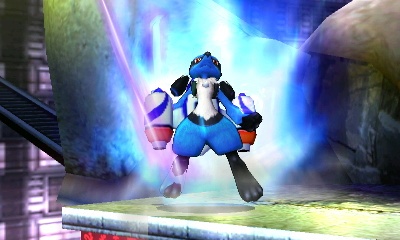 Smash 3DS- Lucario tries to go Super Saiyan