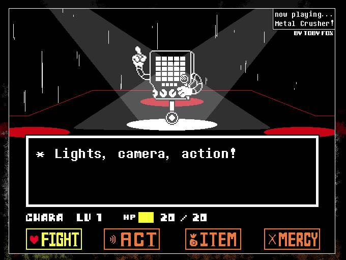 Mettaton Exploding Metal Crusher! - Mettaton fight by ProbNotEvaN on DeviantArt