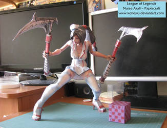 League of Legends - Nurse Akali Papercraft